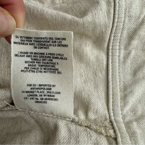 Anthropologie Hei Hei Ladder Linen Cut Out Jacket Size M/L - Picture 16 of 16
